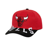 Chicago Bulls Underarch Two-Tone Pro Crown Snapback Hat - Red/Black for sale