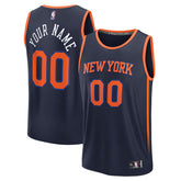 New York Knicks Fast Break Custom Jersey - Statement Edition - Navy cheap