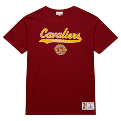 Cleveland Cavaliers Hardwood Classics Felt Applique Slub T-Shirt sale - Wine online