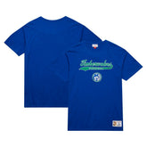 Minnesota Timberwolves Hardwood Classics Felt Applique Slub T-Shirt - Blue cheap