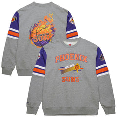 Phoenix Suns Hardwood Classics All Over 4.0 Pullover Sweatshirt - Heather Gray on sale