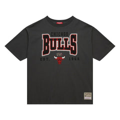 Chicago Bulls Women's Hardwood Classics Oversized Boyfriend T-Shirt sale - Charcoal cheap