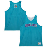 Charlotte Hornets Hardwood Classics Reversible Mesh Practice Jersey - Teal/White cheap