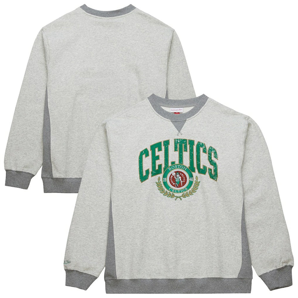Boston Celtics Vintage Logo Pullover Sweatshirt - Heather Gray online