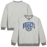 Denver Nuggets Vintage Logo Pullover Sweatshirt sale - Heather Gray cheap