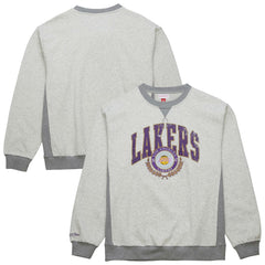 Los Angeles Lakers Vintage Logo Pullover Sweatshirt - Heather Gray outlet