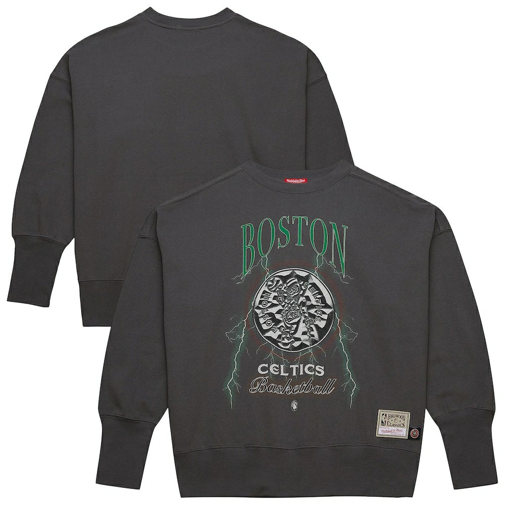 Boston Celtics Women's Hardwood Classics Lightweight Pullover Sweatshirt - Charcoal discount
