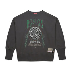Boston Celtics Women's Hardwood Classics Lightweight Pullover Sweatshirt - Charcoal discount