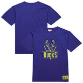 Milwaukee Bucks Hardwood Classics Neon Nights Premium T-Shirt - Purple cheap