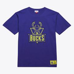 Milwaukee Bucks Hardwood Classics Neon Nights Premium T-Shirt - Purple cheap