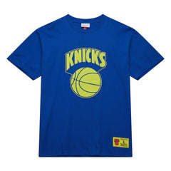 New York Knicks Hardwood Classics Neon Nights Premium T-Shirt - Blue shop