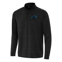 Carolina Panthers Antigua Bright Quarter-Zip Top - Heather Black cheap