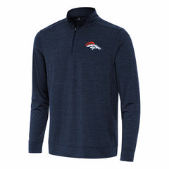 Denver Broncos Antigua Bright Quarter-Zip Top - Heather Navy online