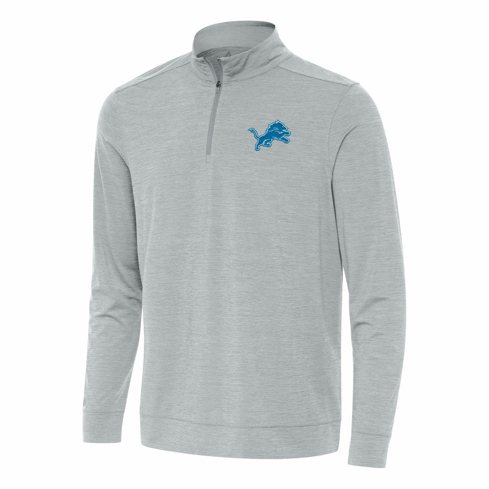 Detroit Lions Antigua Bright Quarter-Zip Top - Heather Gray cheap