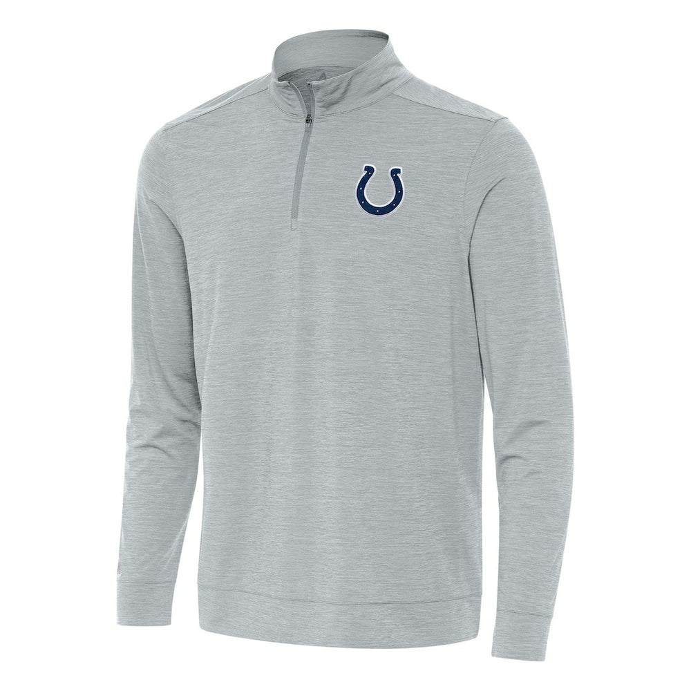 Indianapolis Colts Antigua Bright Quarter-Zip Top - Heather Gray on sale