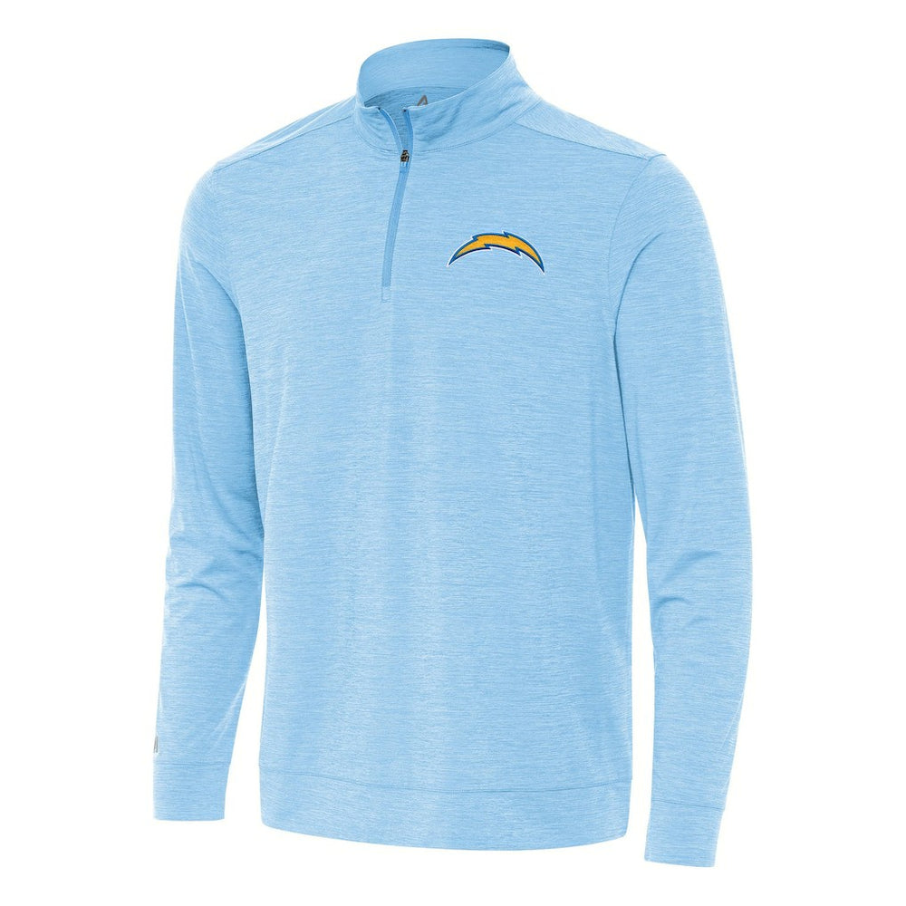 Los Angeles Chargers Antigua Bright Quarter-Zip Top - Powder Blue cheap