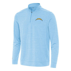 Los Angeles Chargers Antigua Bright Quarter-Zip Top - Powder Blue cheap