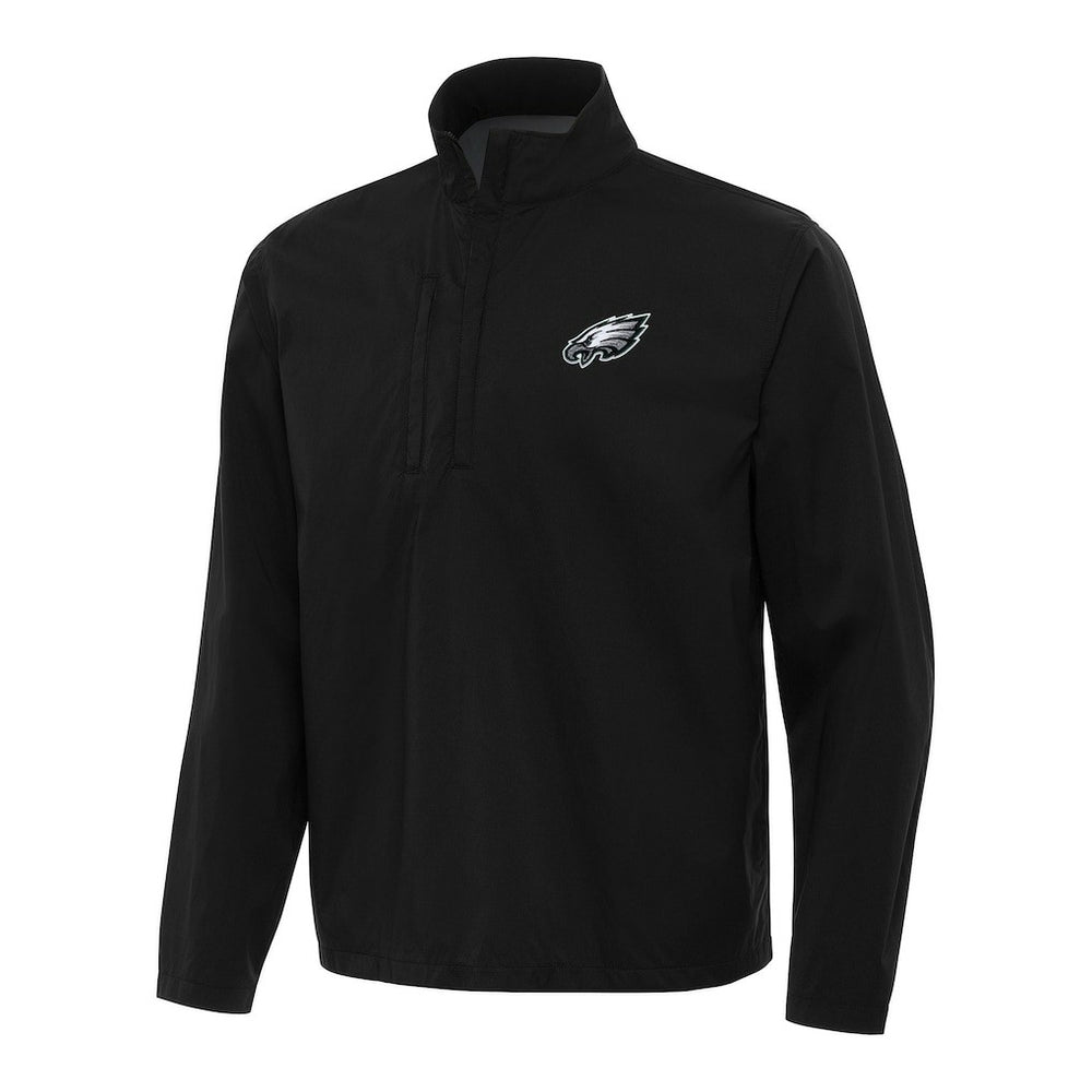 Philadelphia Eagles Antigua Brisk Quarter-Zip Pullover Jacket - Black online