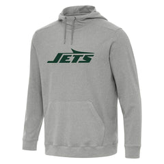 New York Jets Antigua Cloud Pullover Hoodie - Heather Gray sale
