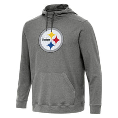 Pittsburgh Steelers Antigua Cloud Pullover Hoodie - Heather Black online