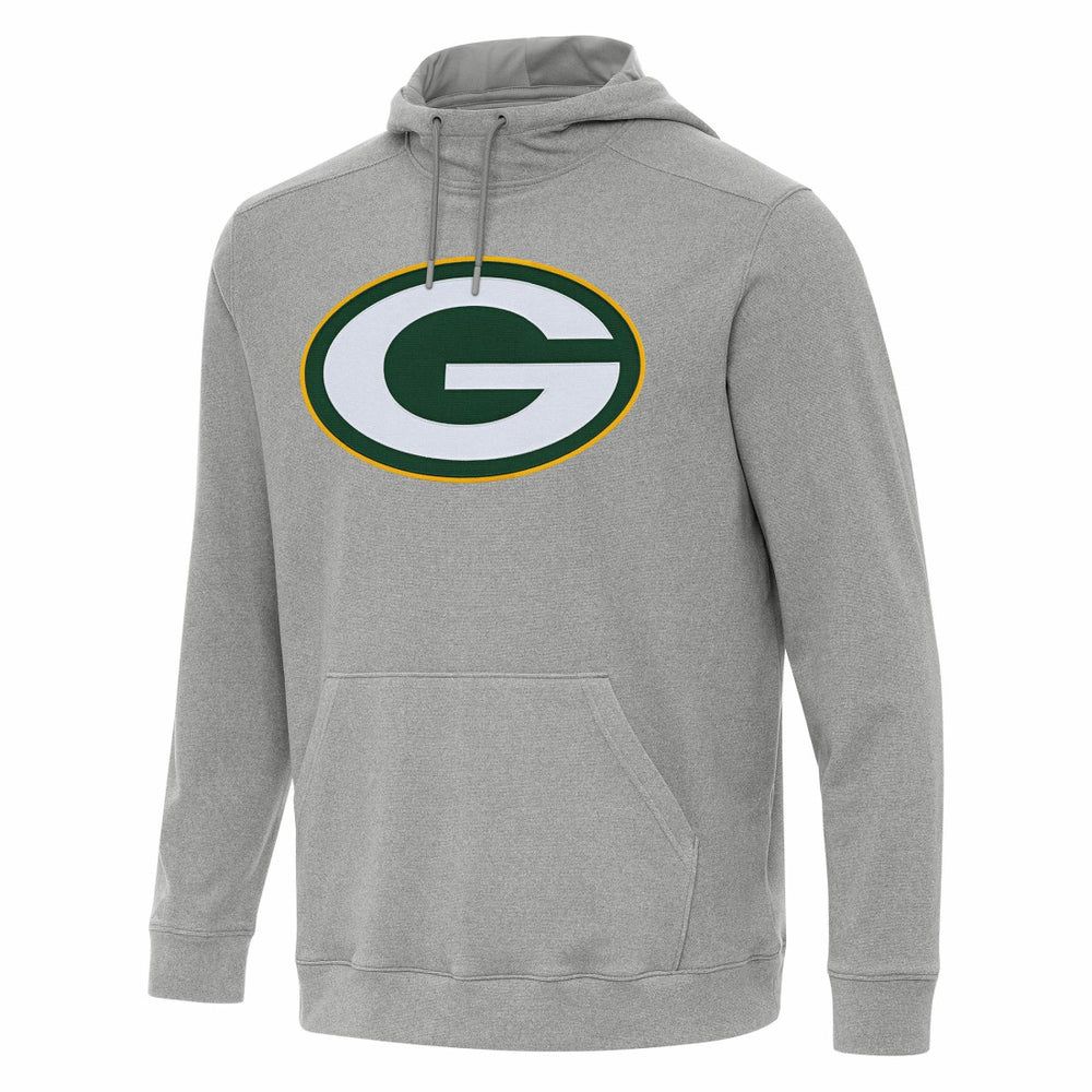 Green Bay Packers Antigua Cloud Pullover Hoodie - Heather Gray discount