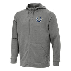 Indianapolis Colts Antigua Effortless Full-Zip Hoodie - Heather Black for sale