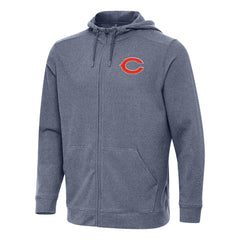 Chicago Bears Antigua Effortless Full-Zip Hoodie - Heather Navy discount