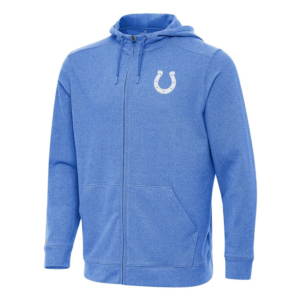 Indianapolis Colts Antigua Effortless Full-Zip Hoodie - Heather Royal discount
