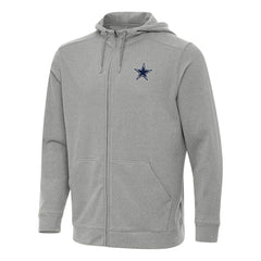 Dallas Cowboys Antigua Effortless Full-Zip Hoodie - Heather Gray sale