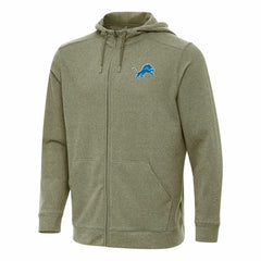 Detroit Lions Antigua Effortless Full-Zip Hoodie - Olive for sale