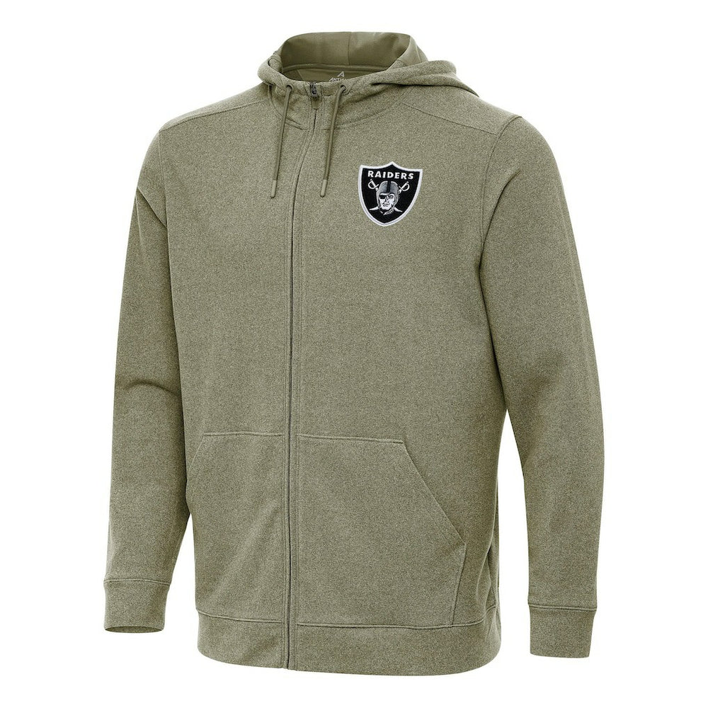 Las Vegas Raiders Antigua Effortless Full-Zip Hoodie - Olive sale