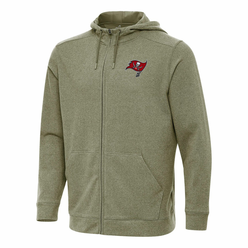 Tampa Bay Buccaneers Antigua Effortless Full-Zip Hoodie - Olive discount
