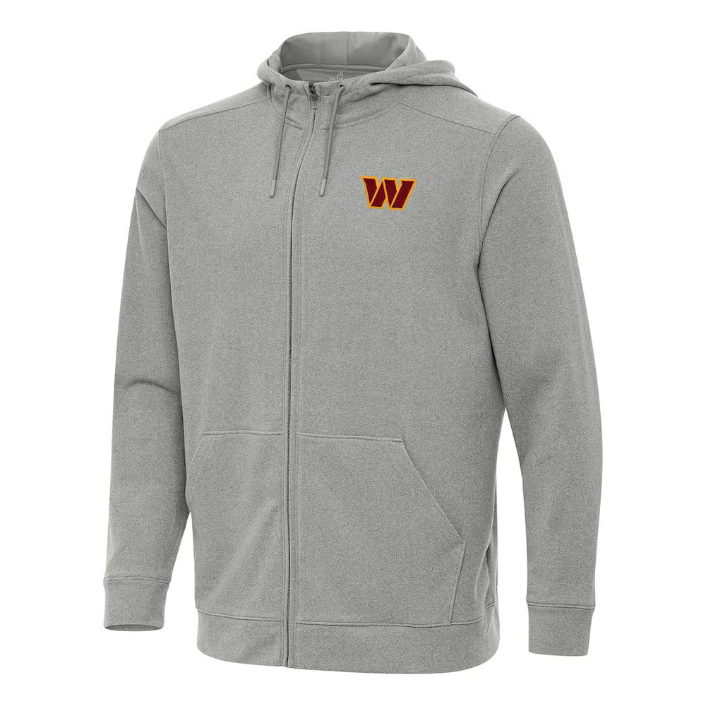 Washington Commanders Antigua Effortless Full-Zip Hoodie - Heather Gray sale