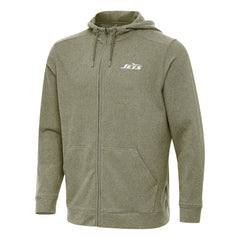 New York Jets Antigua Effortless Full-Zip Hoodie - Olive online