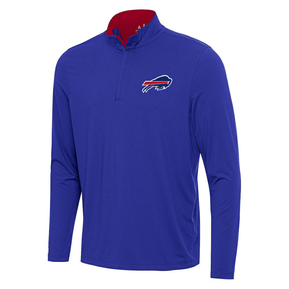 Buffalo Bills Antigua Content Quarter-Zip Pullover Top - Royal/Red cheap