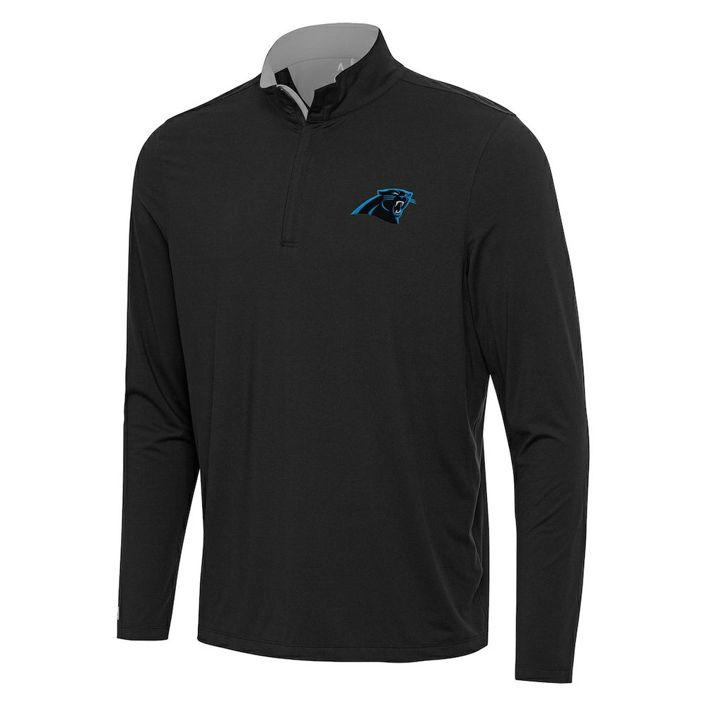 Carolina Panthers Antigua Content Quarter-Zip Pullover Top - Black/Gray online