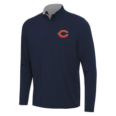 Chicago Bears Antigua Content Quarter-Zip Pullover Top - Navy/Gray cheap