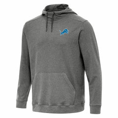 Detroit Lions Antigua Cloud Pullover Hoodie - Heather Black cheap
