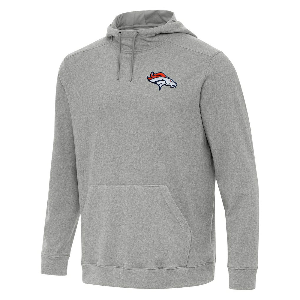 Denver Broncos Antigua Cloud Pullover Hoodie - Heather Gray sale