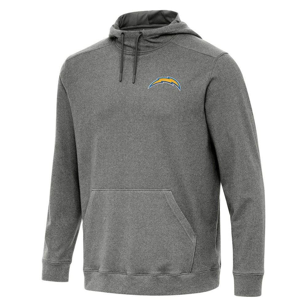 Los Angeles Chargers Antigua Cloud Pullover Hoodie - Heather Black for sale