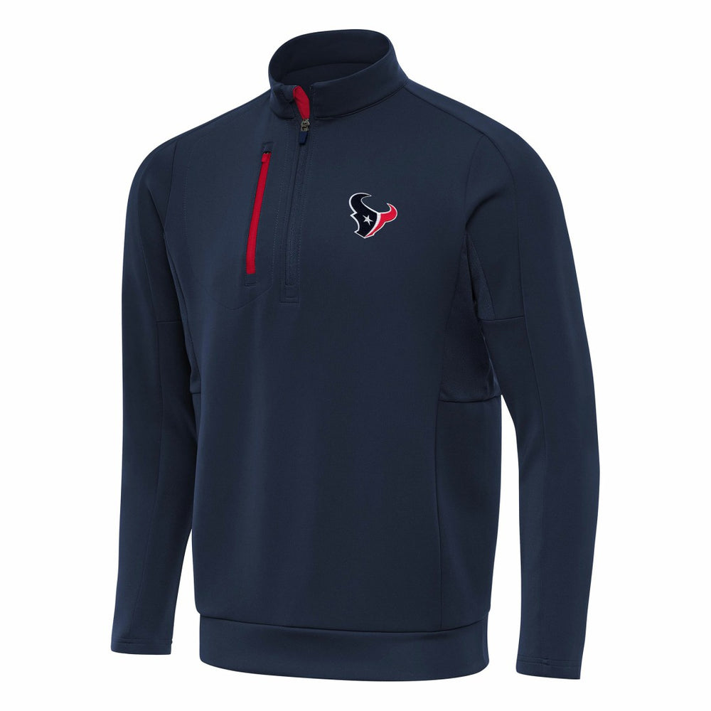 Houston Texans Antigua Generation Quarter-Zip Pullover Top - Navy for sale