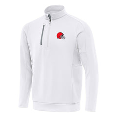 Cleveland Browns Antigua Generation Quarter-Zip Pullover Top - White cheap