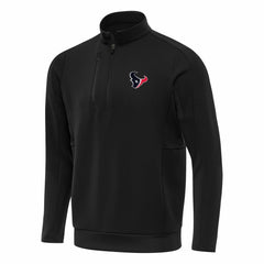 Houston Texans Antigua Generation Quarter-Zip Pullover Top - Black outlet