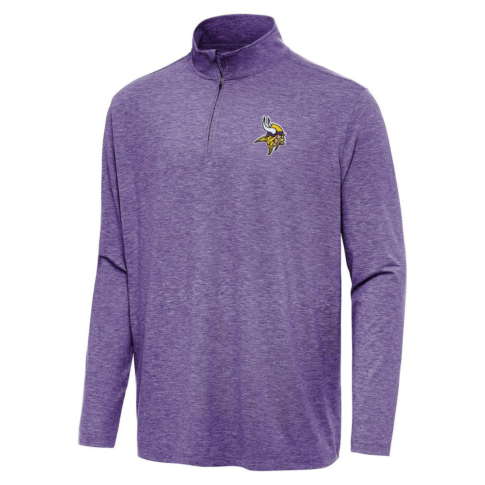 Minnesota Vikings Antigua Hunk Quarter-Zip Jacket - Heather Purple cheap