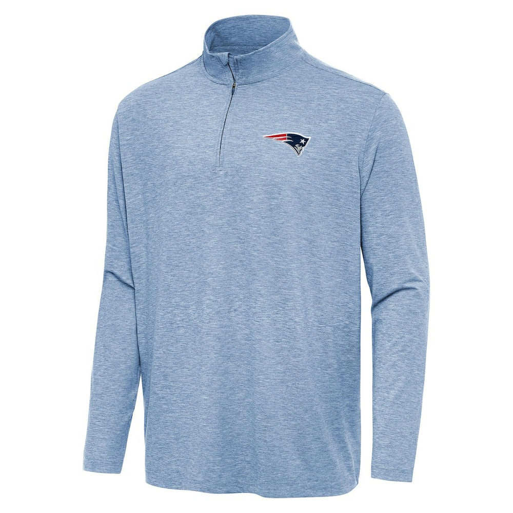 New England Patriots Antigua Hunk Quarter-Zip Jacket - Heather Royal discount