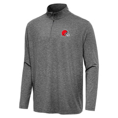 Cleveland Browns Antigua Hunk Quarter-Zip Jacket - Heather Black for sale