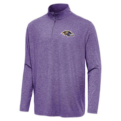 Baltimore Ravens Antigua Hunk Quarter-Zip Jacket - Heather Purple outlet