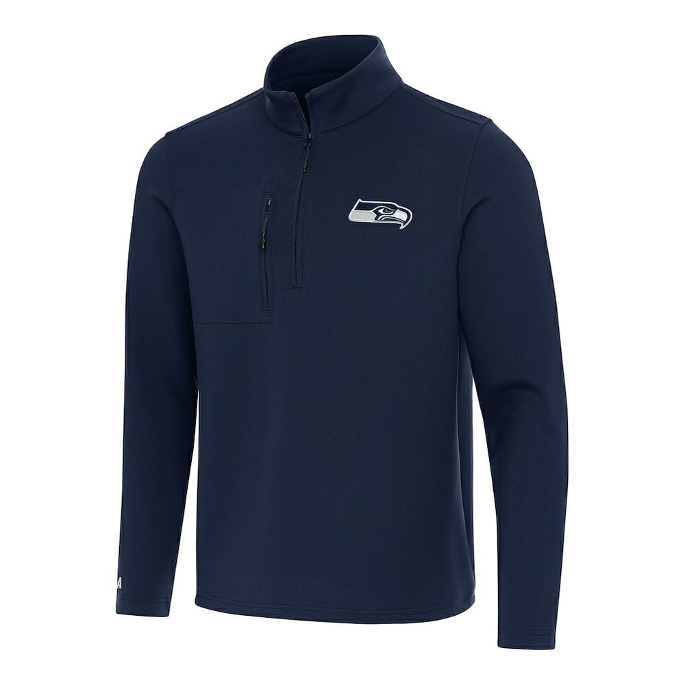 Seattle Seahawks Antigua Insider Quarter-Zip Pullover Top - College Navy online
