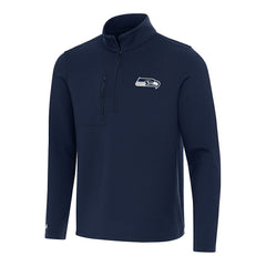 Seattle Seahawks Antigua Insider Quarter-Zip Pullover Top - College Navy online