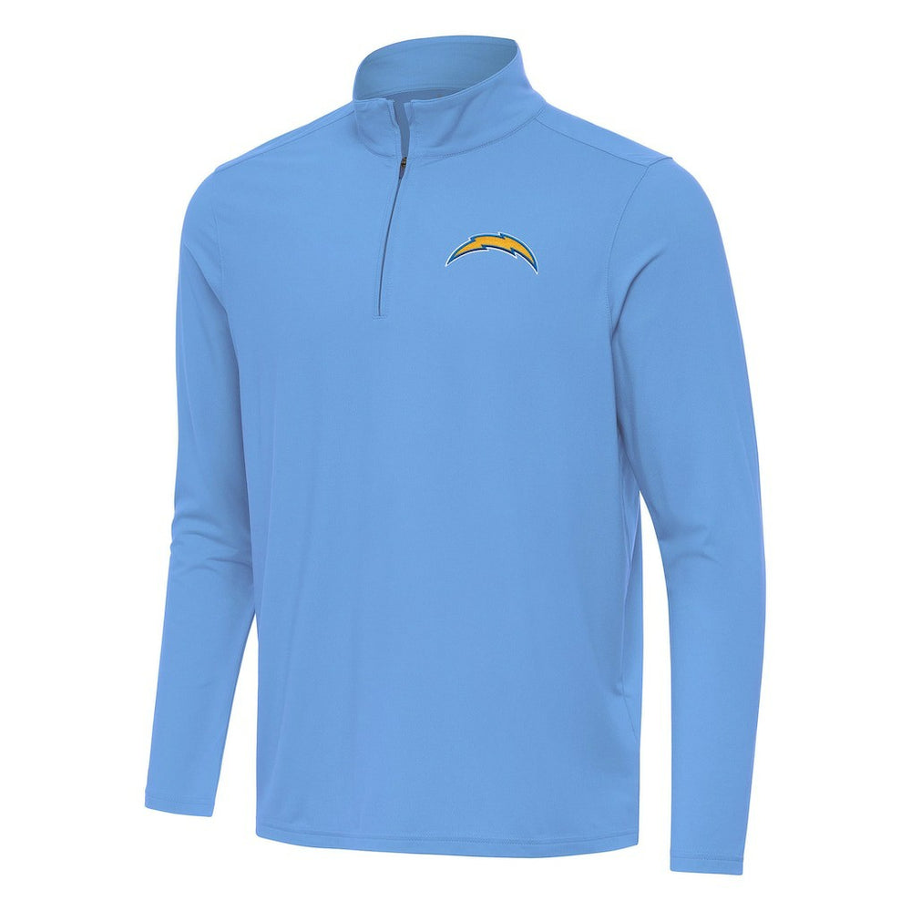 Los Angeles Chargers Antigua Intent Quarter-Zip Pullover Top - Powder Blue discount